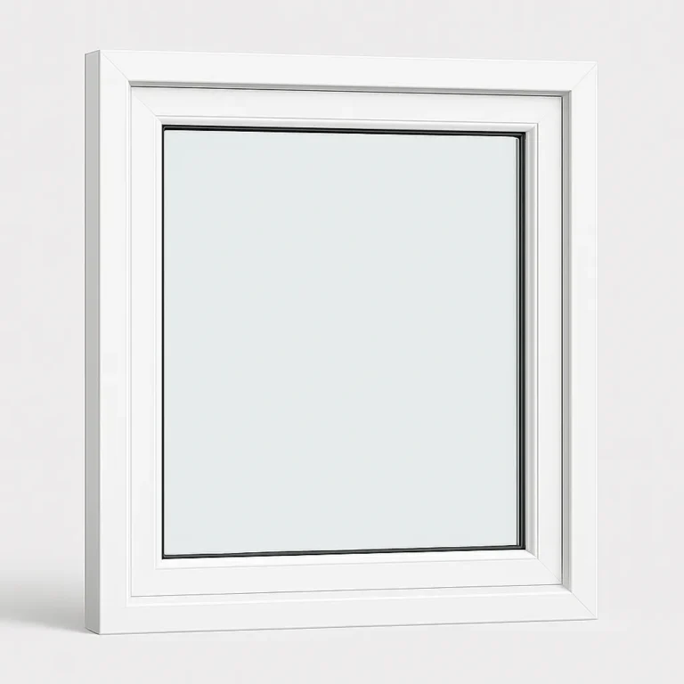 Fixed uPVC window Melbourne — square configuration showing slim non-opening frame